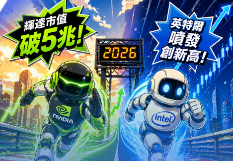 EasyMarkets易信官网：英伟达市值破5兆，英特尔喷发创新高